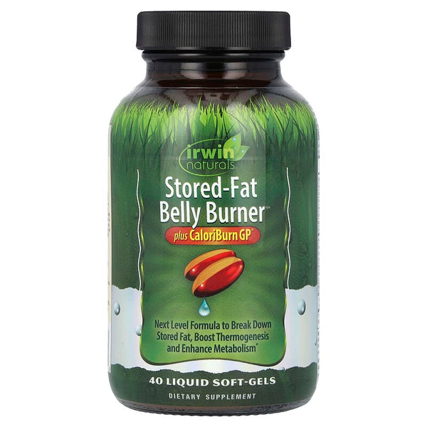 حارق الدهون المخزنة 40 حبة Irwin Naturals, Stored-Fat Belly Burner, Plus CaloriBurn GP® (Best Before 01-04-2027)