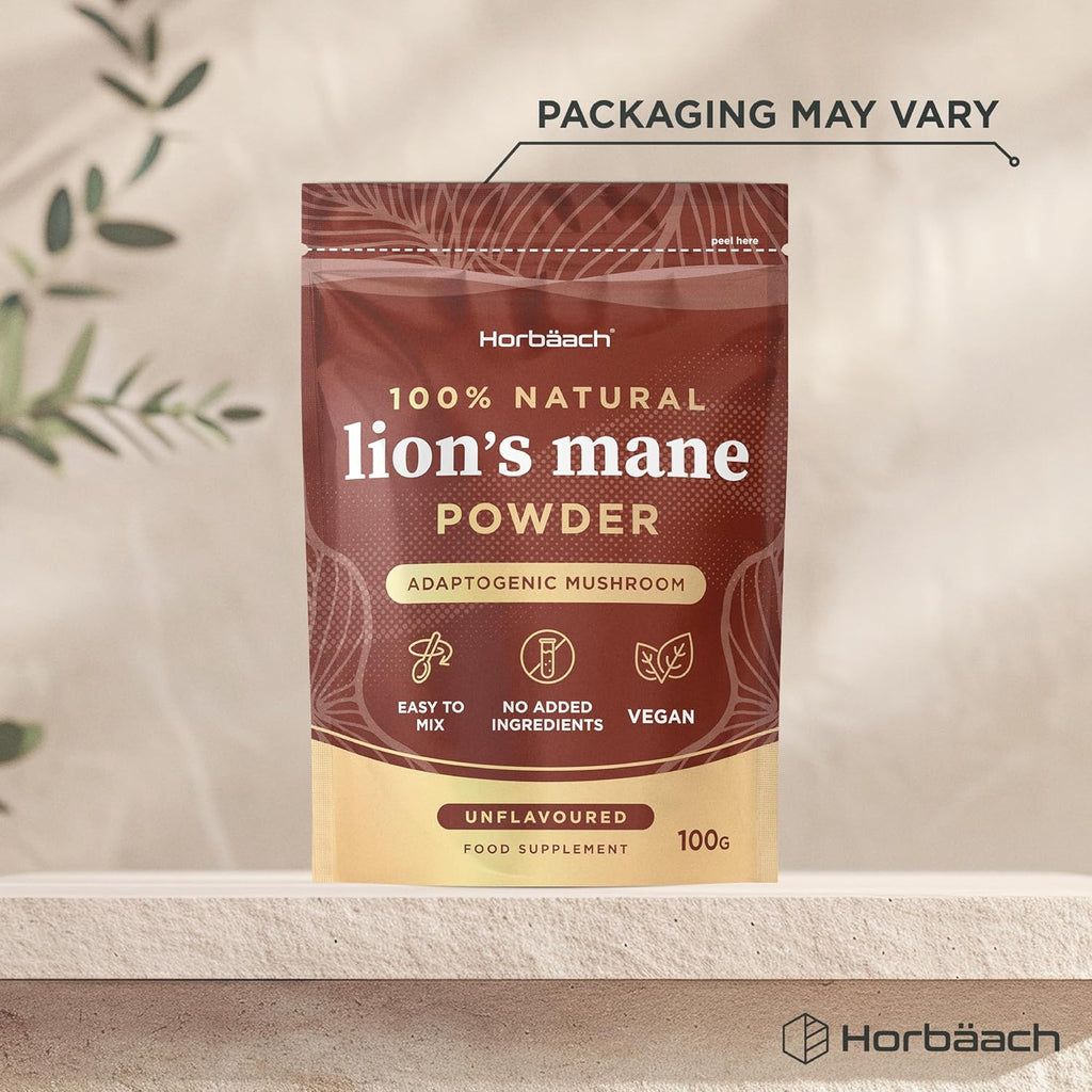 فطر عرف الأسد بودرة 100 جرام Horbäach Lion's Mane Mushroom Powder (Best Before 01-07-2026) فطر عرف الأسد بودرة 100 جرام Horbäach Lion's Mane Mushroom Powder (Best Before 01-07-2026)