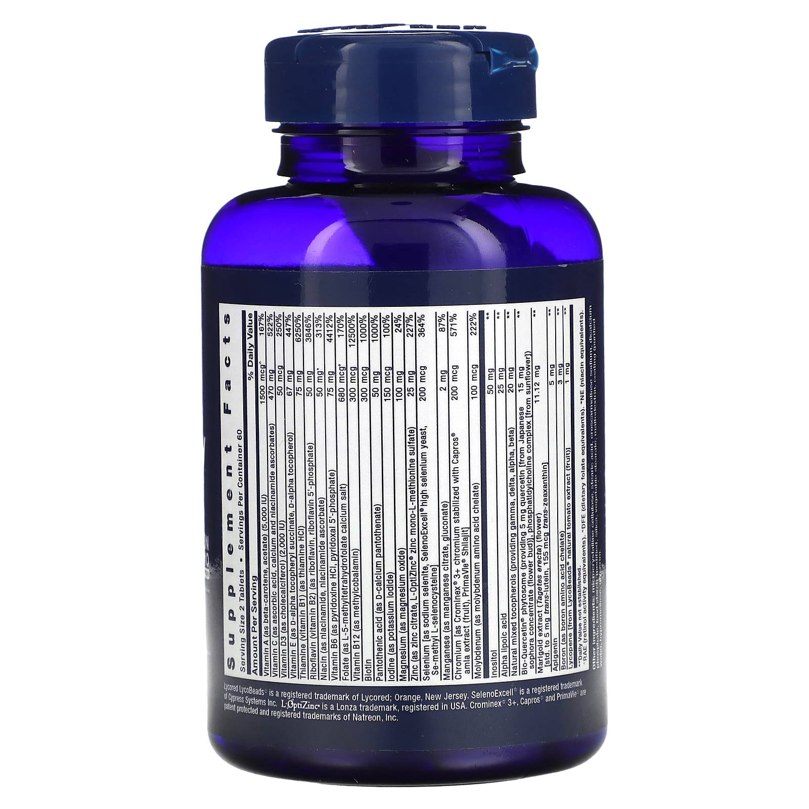 فيتامينات متعددة قرصين يوميا الأفضل 120 قرص Life Extension, Two-Per-Day Multivitamin (Best Before 01-04-2027)