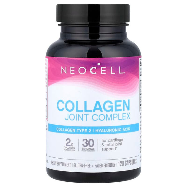 كولاجين النوع الثاني للمفاصل 500 ملجم مع حمض الهيالورونيك، 120 كبسولة NeoCell Collagen type 2 Joint Complex (Best Before 01-03-2026)