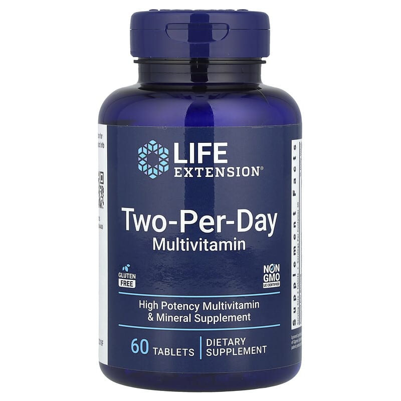 فيتامينات متعددة قرصين يوميا الأفضل | 60 قرص | Life Extension