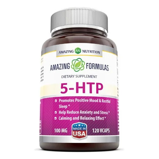 Amazing Formulas 5 HTP 100 Mg 120 VCaps (Best Before 01-03-2026)