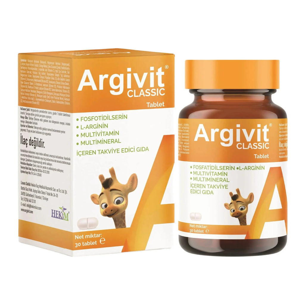 (منتج تركي) Argivit Classic 30 tablet (Best Before 01-12-2026)