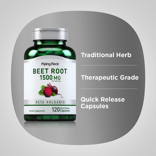 جذور الشمندر 500 ملجم 120 كبسولة PipingRock Beet Root (Best Before 01-11-2027) جذور الشمندر 500 ملجم 120 كبسولة PipingRock Beet Root (Best Before 01-11-2027)