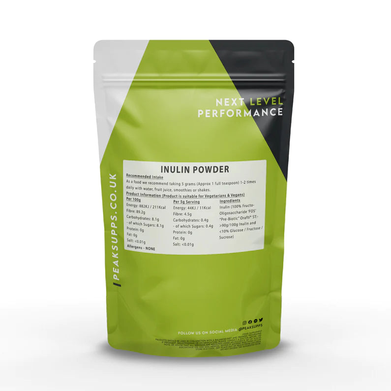 بريبيوتك انولين (غذاء البكتيريا النافعة) 250 جرام Peaksupps Prebiotics Inulin Powder (FOS) - Prebiotic Fibre (Best Before 26-11-2026) بريبيوتك انولين (غذاء البكتيريا النافعة) 250 جرام Peaksupps Prebiotics Inulin Powder (FOS) - Prebiotic Fibre (Best Before 26-11-2026)