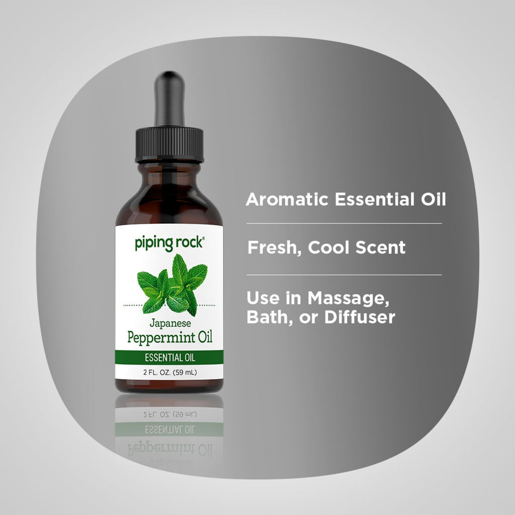 زيت النعناع 59 مل PipingRock Japanese Peppermint Oil زيت النعناع 59 مل PipingRock Japanese Peppermint Oil