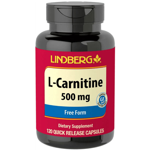 ل كارنتين 500 ملجم 120 كبسولة Lindberg L Carnitine Non-GMO (Best Before 01-02-2027)