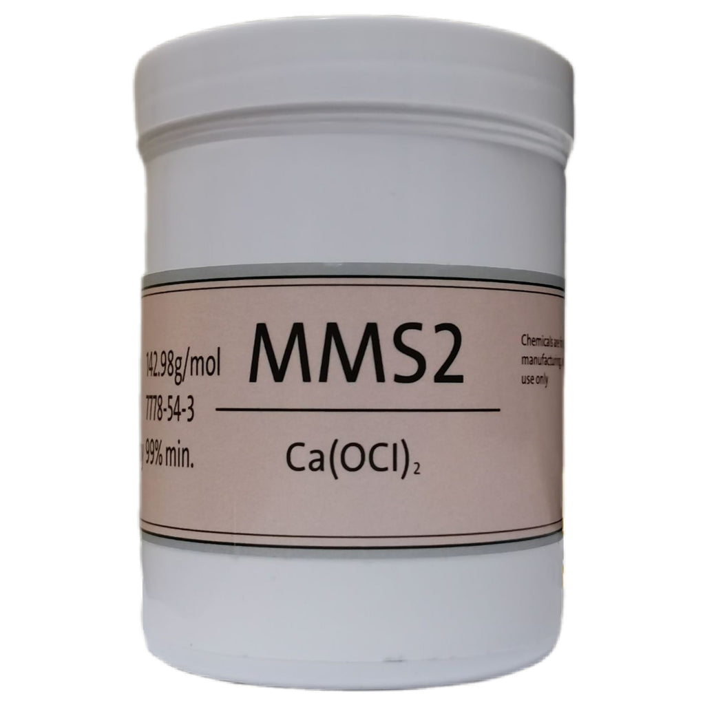 كالسيوم هايبوكلورايت (ام ام اس 2) باودر 250 غرام مع 160 كبسولة فارغة MMS2 Calcium Hypochlorite"Ca(OCl)2"