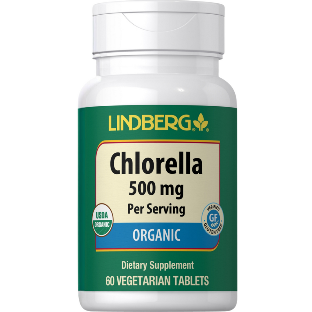كلوريلا عضوية 250 ملغم 60 قرص Lindberg Chlorella (Organic) (Best Before 01-05-2026)