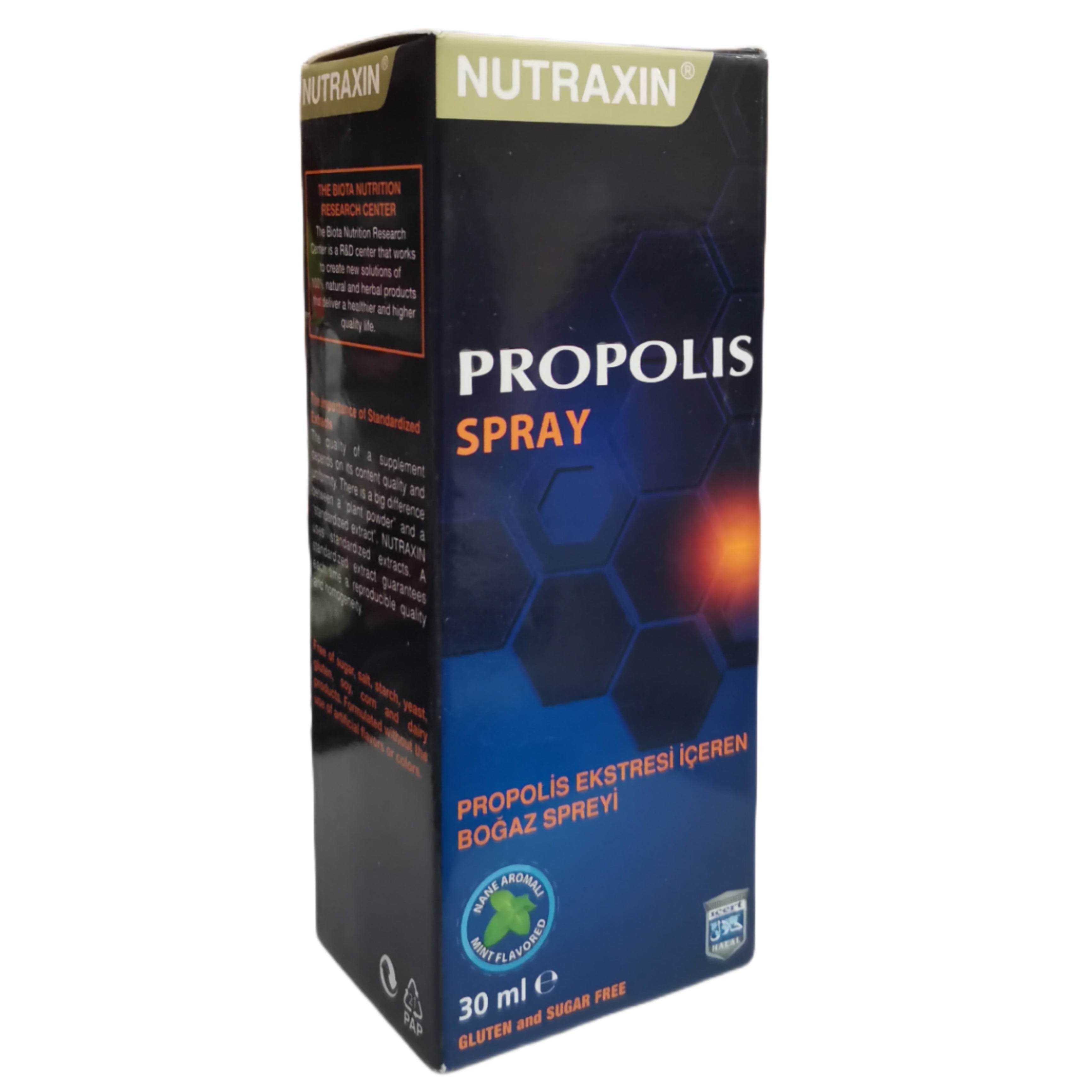 بخاخ عكبر النحل سائل 30 مل (منتج تركي) Nutraxin Bee Propolis Throat Spray (Best Before 01-02-2028)