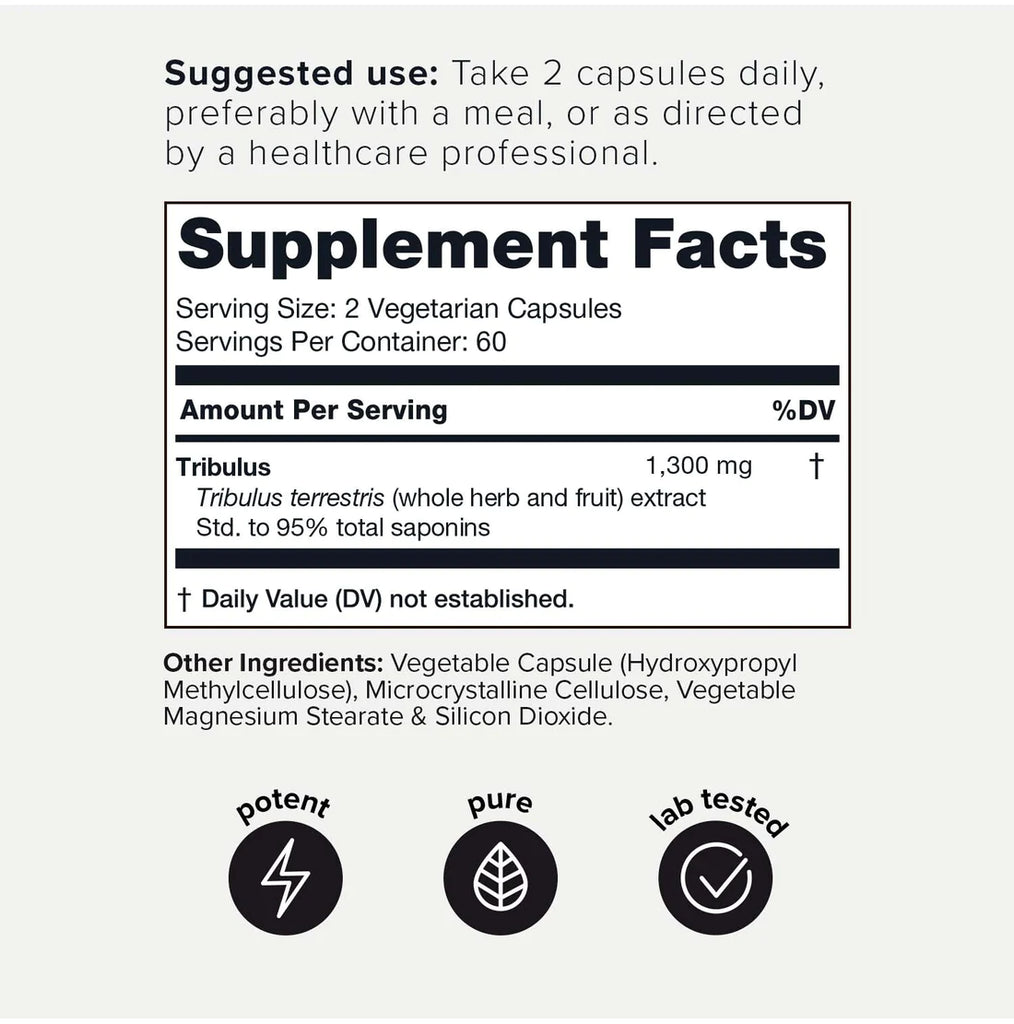 خلاصة الحسك فائق القوة 650 ملجم 95٪ صابونين 120 كبسولة Toniiq Ultra High Strength Tribulus 95% Steroidal Saponins (Best Before 01-02-2026) خلاصة الحسك فائق القوة 650 ملجم 95٪ صابونين 120 كبسولة Toniiq Ultra High Strength Tribulus 95% Steroidal Saponins (Best Before 01-02-2026)
