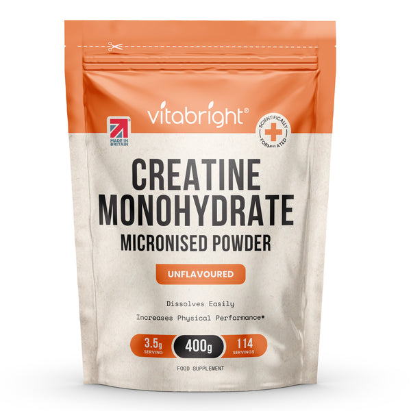 كرياتين مونوهيدرات بودرة 400 جم Vitabright Creatine Monohydrate Powder (Best Before 01-11-2028)
