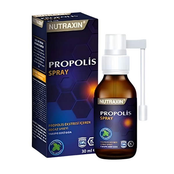 بخاخ عكبر النحل سائل 30 مل (منتج تركي) Nutraxin Bee Propolis Throat Spray (Best Before 01-02-2028)