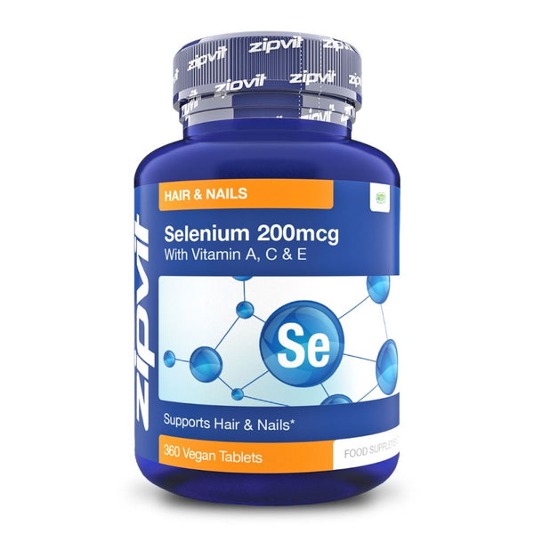 سيلينيوم 200 مكجم + فيتامينات سي + أ + إي 360 قرص Zipvit Selenium and Vitamins A-C-E (Best Before 01-03-2027)