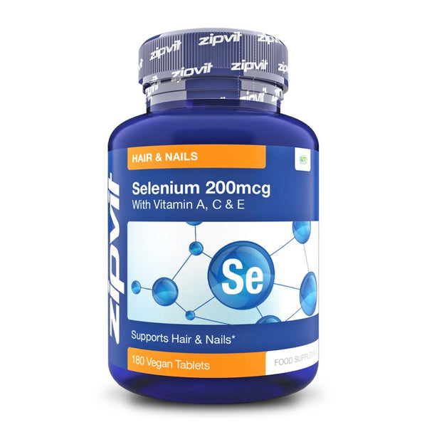 سيلينيوم 200 مكجم + فيتامينات سي + أ + إي 180 قرص Zipvit Selenium and Vitamins A-C-E (Best Before 01-03-2027)