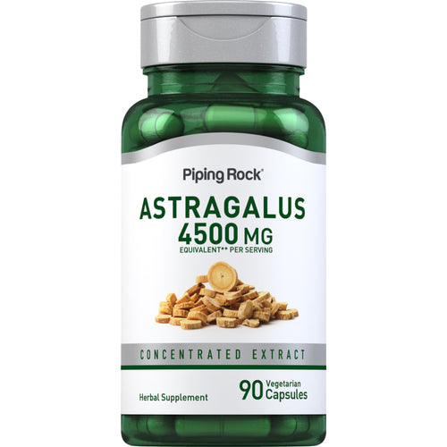 خلاصة جذور استراجالوس تعادل 1500 ملجم 90 كبسولة PipingRock Astragalus Root Extract (Best Before 01-04-2027)