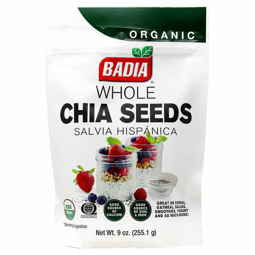 بذور الشيا العضوية 255 غرام Badia CHIA SEEDS Organic (Best Before 01-01-2026)