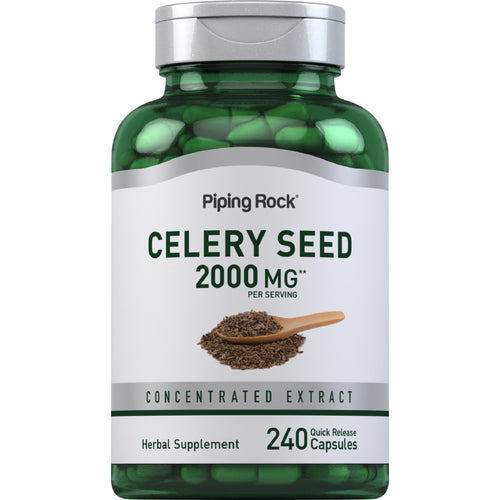 خلاصة بذور الكرفس تعادل 1000 ملجم 240 كبسولة PipingRock Celery Seed (Best Before 01-05-2028)