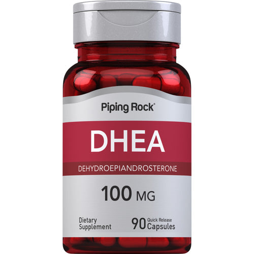 PipingRock DHEA 100 mg 90 Capsules (Best Before 01-05-2028)