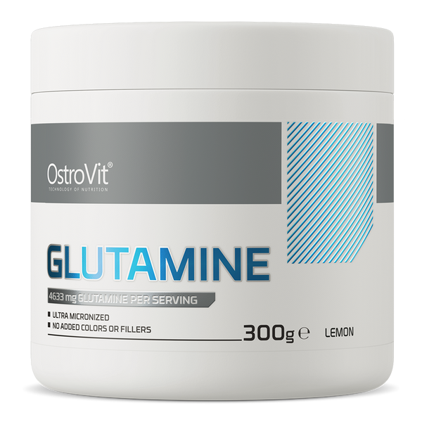 ل جلوتامين بودرة بنكهة الليمون 300 جرام (منتج اوروبي) OstroVit Glutamine Powder (Best Before 10-09-2027)