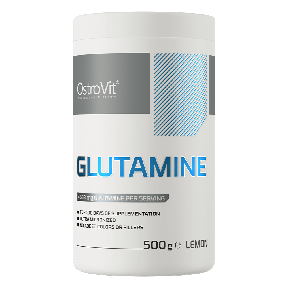 ل جلوتامين بودرة بنكهة البرتقال 500 جرام (منتج اوروبي) OstroVit Glutamine Powder (Best Before 04-10-2027)