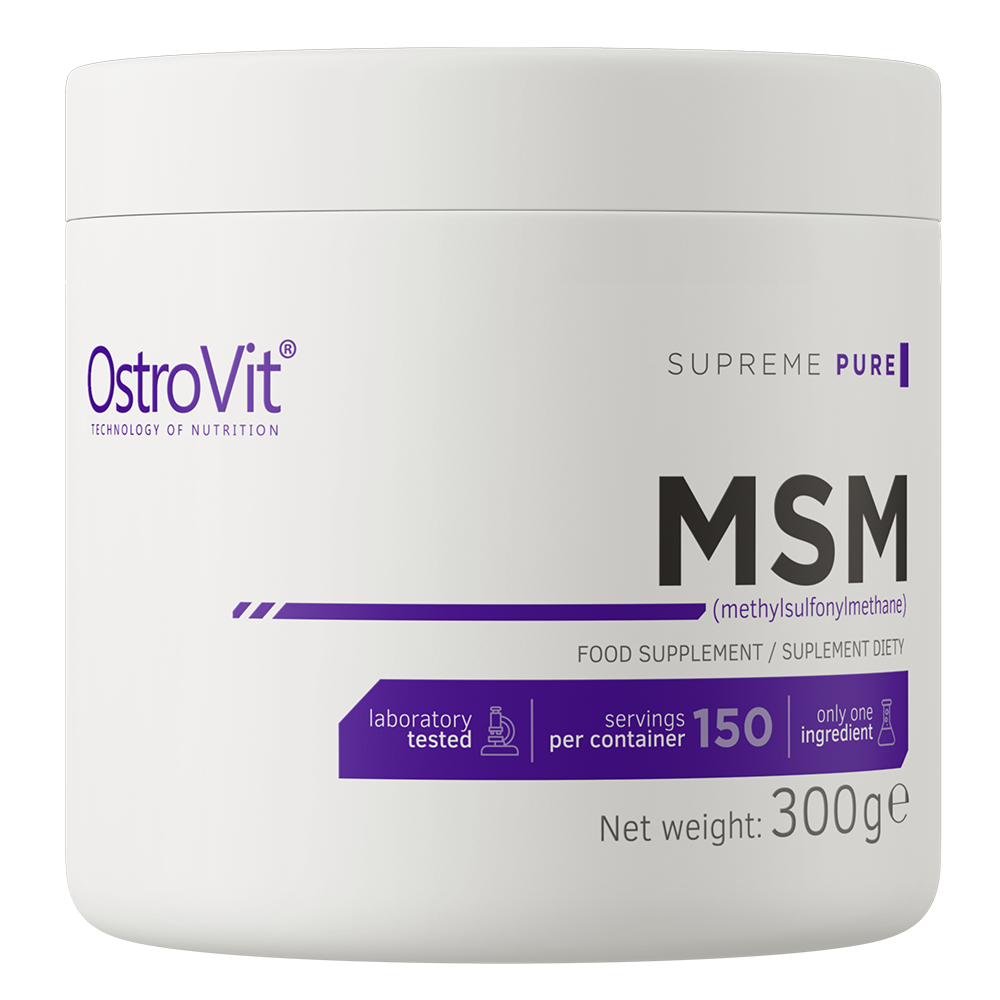 مثيل سيمفونيل ميثان بودرة 300 غرام OstroVit MSM Powder (Best Before 19-01-2028)