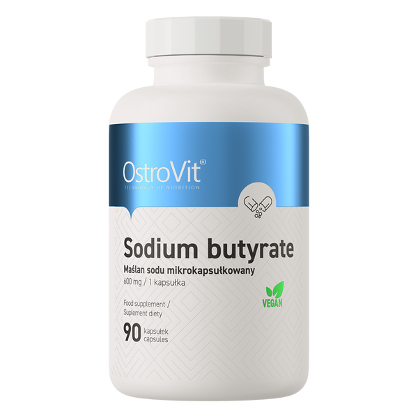 OstroVit Sodium Butyrate 600 mg, 30% butyric acid 90 capsules (Best Before 01-10-2026)(منتج اوروبي)