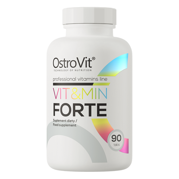 فيتامينات ومعادن متعددة 90 قرص (منتج اوروبي) OstroVit Vit&Min FORTE (Best Before 27-11-2027)