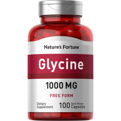 جلايسين 1000 ملجم 100 كبسولة Nature’s Fortune Glycine جلايسين 1000 ملجم 100 كبسولة Nature’s Fortune Glycine