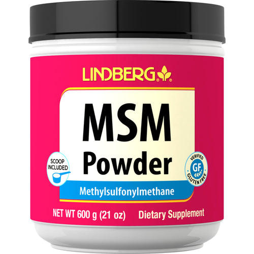 مثيل سيمفونيل ميثان بودرة 600 غرام Lindberg MSM (Methylsulfonylmethane) Powder (Best Before 01-12-2027)