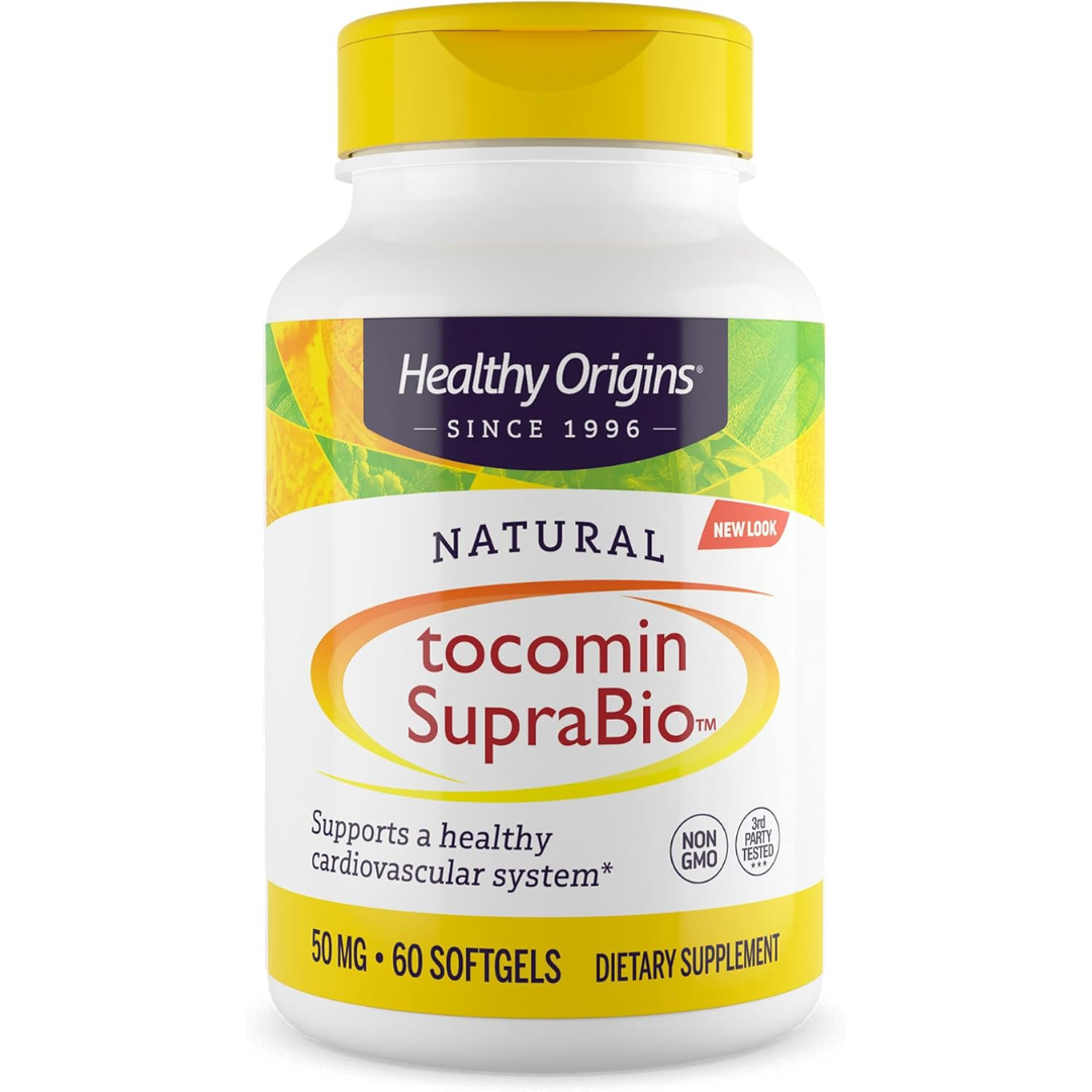 فيتامين إي توكوترينول 50 ملجم 60 كبسولة Healthy Origins Tocomin SupraBio Tocotrienols (Best Before 01-09-2028)