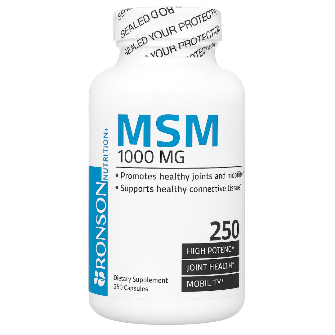 مثيل سيمفونيل ميثان 500 ملجم 250 كبسولة Bronson MSM (Best Before 01-02-2027)