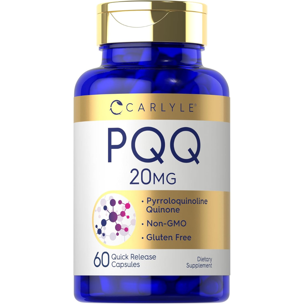 بي كيو كيو 20 ملجم 60 كبسولة Carlyle PQQ Non-GMO (Best Before 01-12-2027)