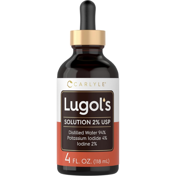 يود لوغلز ايودين 2% 118 مل Carlyle Lugol's Iodine 2% Solution (Best Before 01-05-2026)