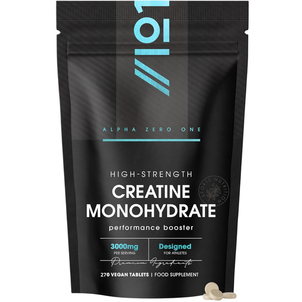 كرياتين مونوهيدرات بالقوة القصوى 1000 ملجم 270 قرص Alpha01 Creatine Monohydrate (Best Before 14-11-2028)
