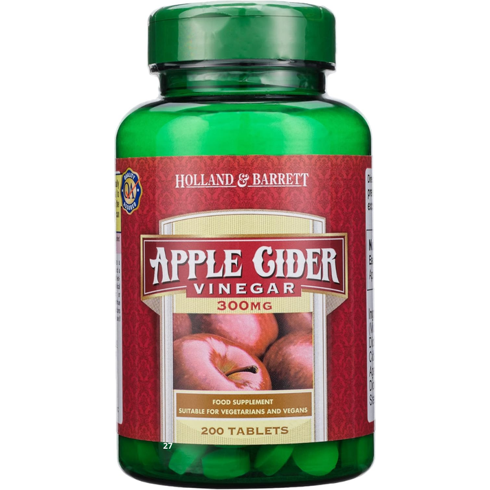 Apple Cider Vinegar 300mg 200 Tablets Holland Barrett Best Before 0 apple-cider-vinegar-300mg-200-tablets-holland-barrett-best-before-0