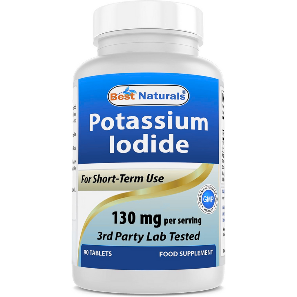 يوديد البوتاسيوم 65 ملجم 90 كبسولة Best Naturals Potassium Iodide (Best Before 01-11-2027)
