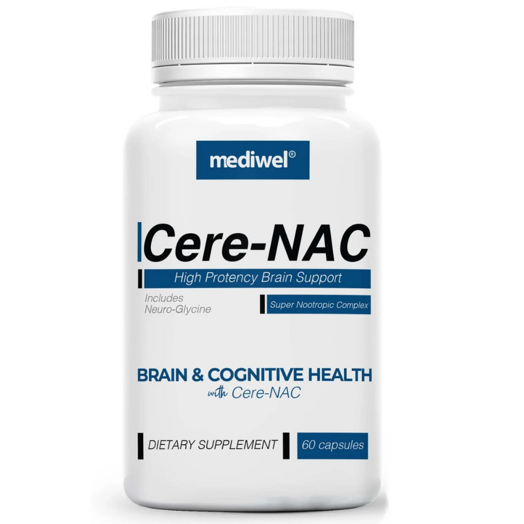 تركيبة ممتازة لدعم وظائف الدماغ 17 عنصر 60 كبسولة Mediwel Cere-NAC (Best Before 01-05-2026) تركيبة ممتازة لدعم وظائف الدماغ 17 عنصر 60 كبسولة Mediwel Cere-NAC (Best Before 01-05-2026)