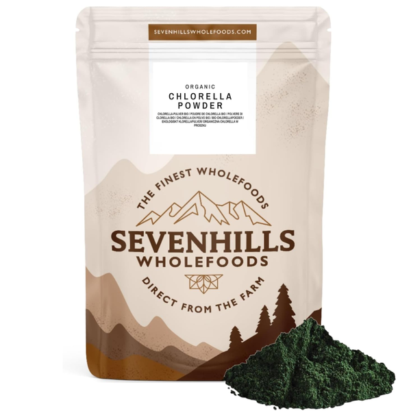 كلوريلا عضوية معتمدة بودرة 200 غرام Sevenhills Wholefoods Organic Chlorella Powder (Best Before 25-02-2027)