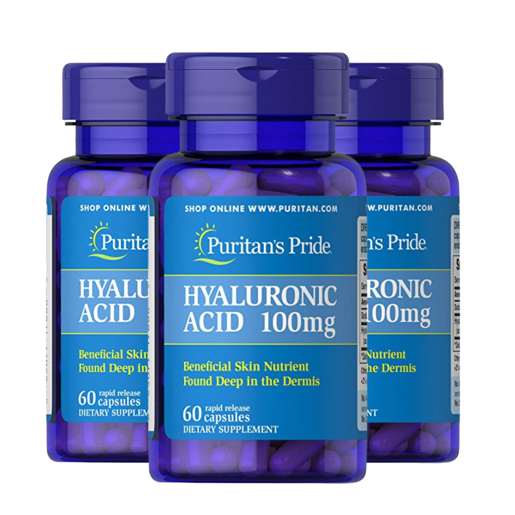 حمض الهيالورونيك 100 ملجم 180 كبسولة Puritan's Pride Hyaluronic Acid