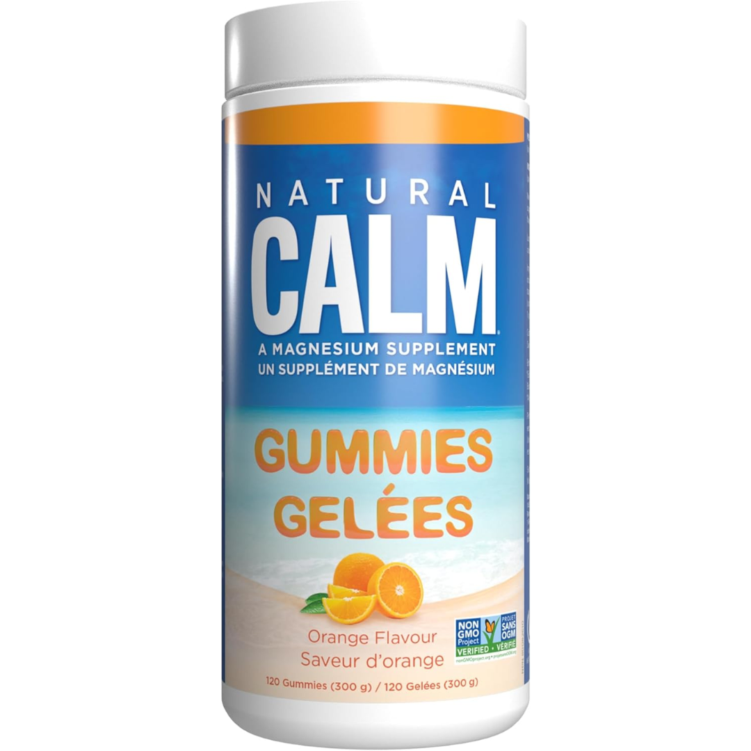 مغنيسيوم ستريت 83 ملغم سوس (بنكهة البرتقال) 120 حبة سوس Natural Calm Magnesium Gummies (Orange Flavour)