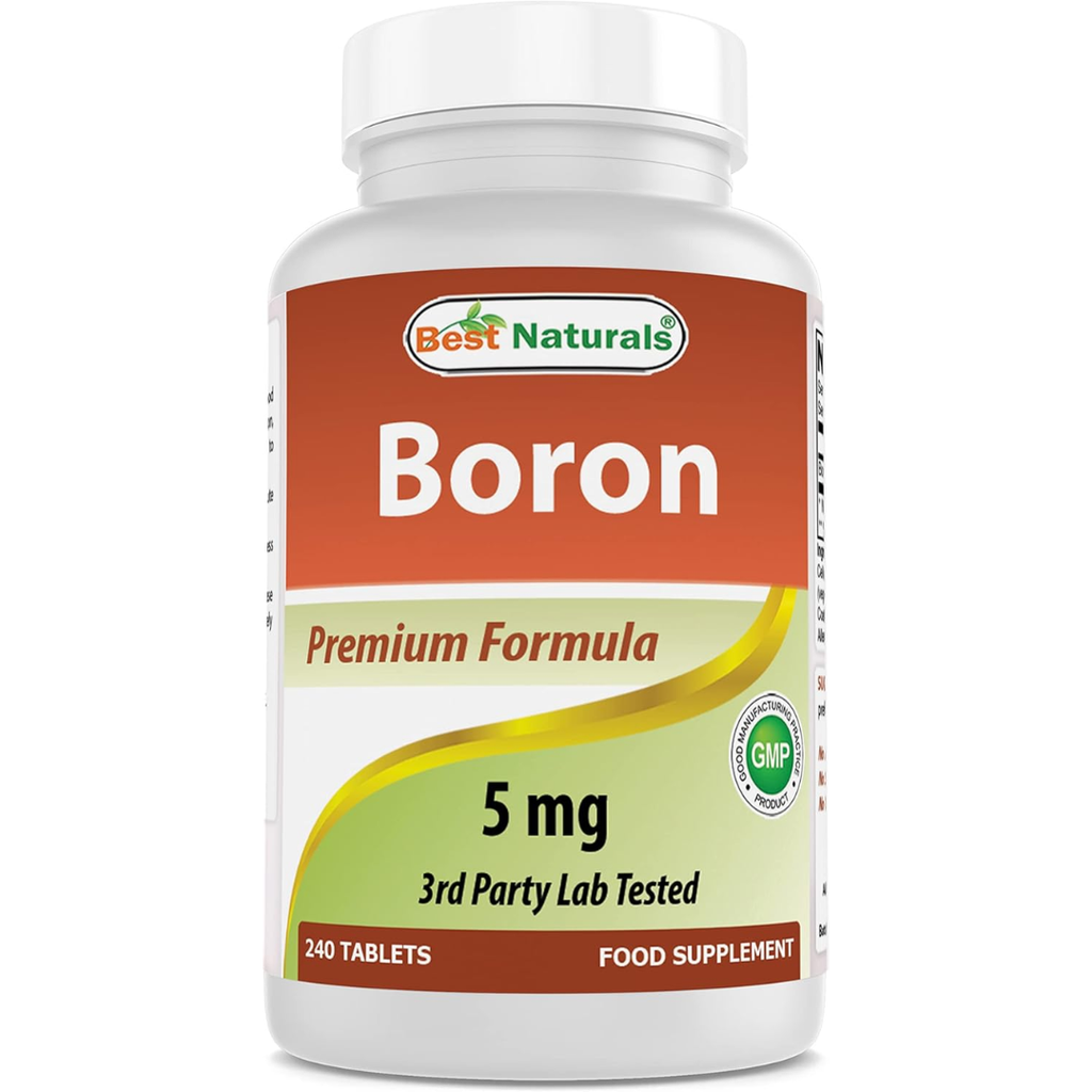 بورون 5 ملغم 240 قرص Best Naturals Boron Non-GMO (Best Before 01-07-2026)