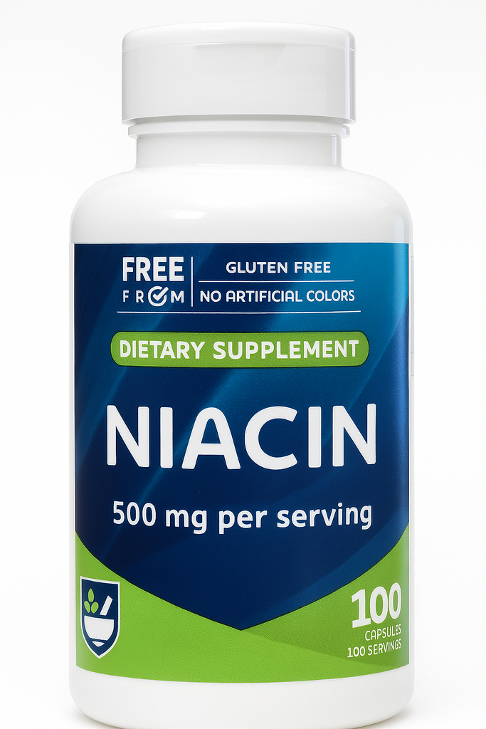 نياسين فيتامين ب3 500 ملجم 100 كبسولة Rite Aid Niacin (Best Before 01-03-2027)