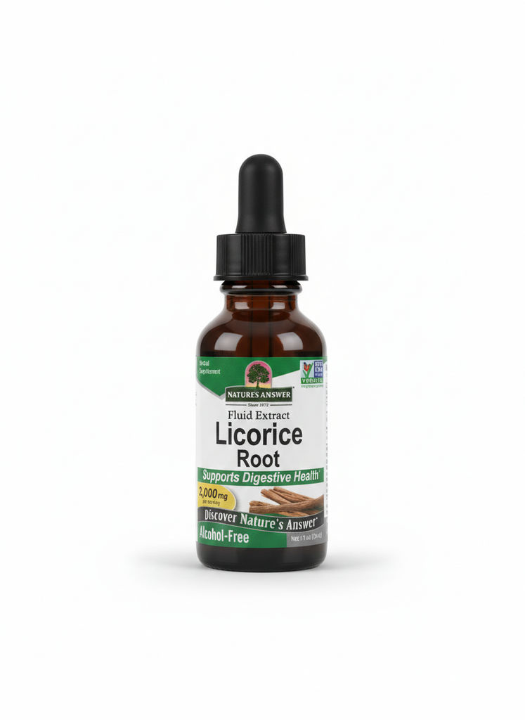 خلاصة عرقسوس 1000 ملغم كل مل 30 مل Nature's Answer Licorice Root Fluid Extract (Best Before 01-10-2026)
