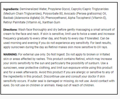 سيروم الريتينول 59 مل PipingRock Retinol Serum Non-GMO سيروم الريتينول 59 مل PipingRock Retinol Serum Non-GMO