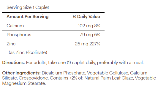 زنك بيكولينات 25 ملجم 100 قرص Puritan's Pride Zinc Picolinate (Best Before 01-10-2029)