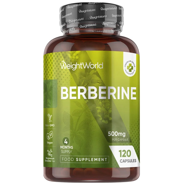بيربارين 500 ملغم 120 كبسولة (منتج اوروبي) Weightworld Pure Berberine (Best Before 01-01-2028)