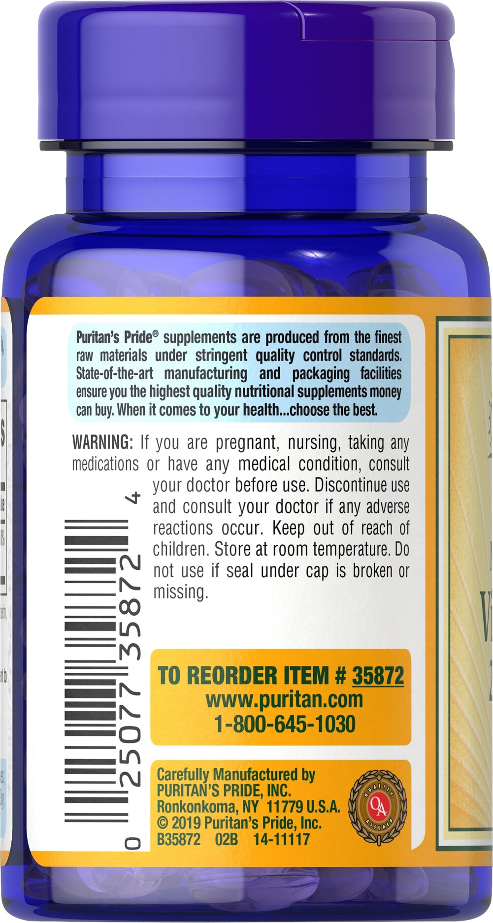 فيتامين د3 10,000 وحدة 100 حبة Puritan's Pride Vitamin D3 (Best Before