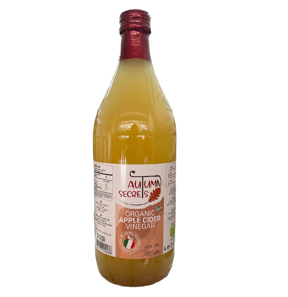 خل تفاح طبيعي عضوي مع ام الخل 1000 مل (منتج ايطالي) Apple Cider Vinegar with The 'Mother'
