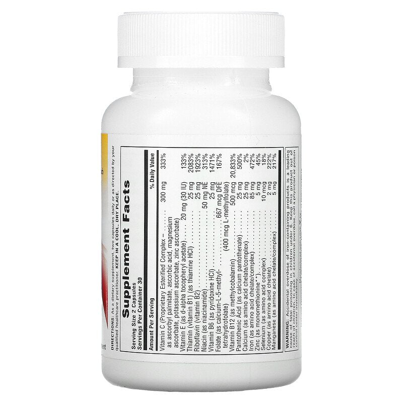 حديد كومبلكس افضل تركيبة 42.5 ملغم مع كل ما يلزم لأفضل امتصاص 60 كبسولة NaturesPlus‏, Hema-Plex Iron (Best Before 01-02-2029)